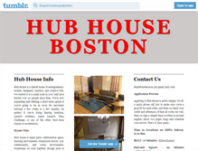 Tablet Screenshot of hubhouseboston.com